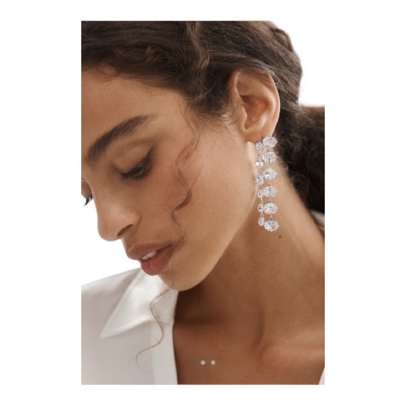 Anthropologie Jewelry - Anthropologie Parallel Crystal Drop Earrings